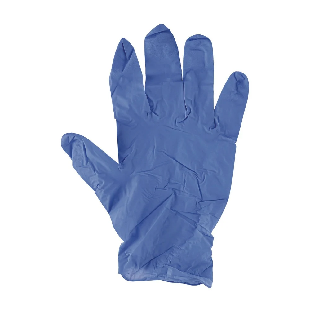 Boardwalk 380 Series 4 mil Thick 9.5 in. Long Powder-Free Disposable General-Purpose Nitrile Gloves - Medium, Blue (100/Box, 10 Boxes/Carton)