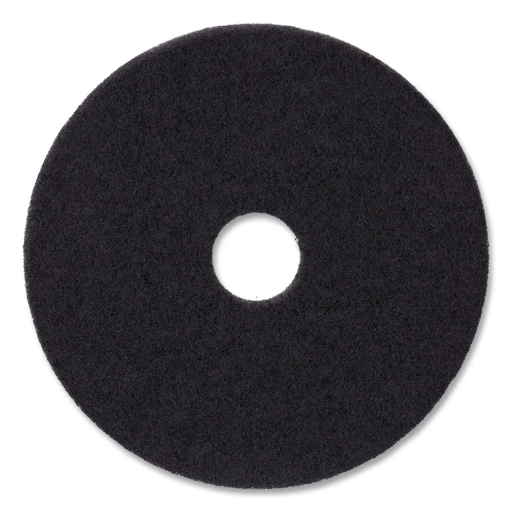 Boardwalk 12 in. Diameter Stripping Floor Pads - Black (5/Carton)