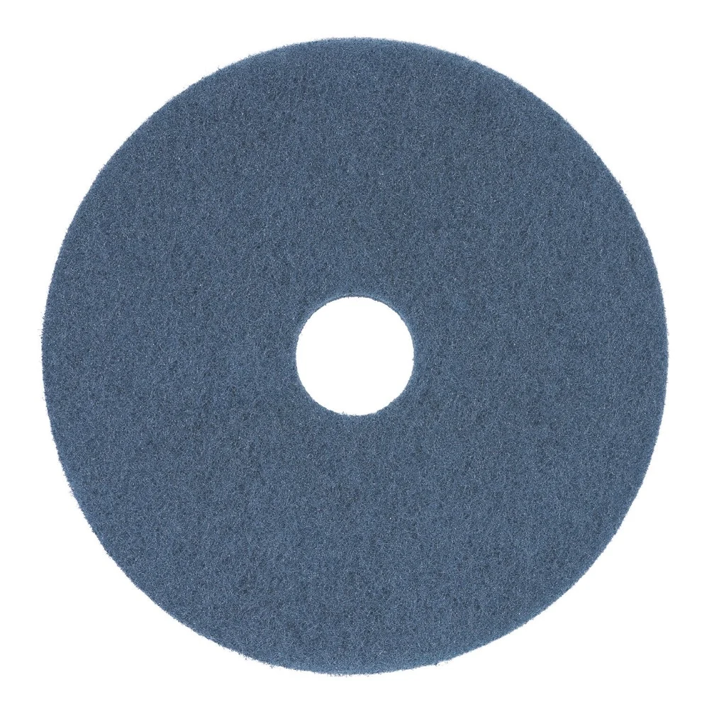 Boardwalk 16 in. Diameter Scrubbing Floor Pads - Blue (5/Carton)