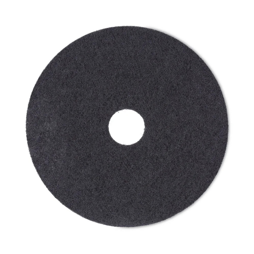Boardwalk BWK4018BLA 18 in. Diameter Stripping Floor Pads - Black (5/Carton)