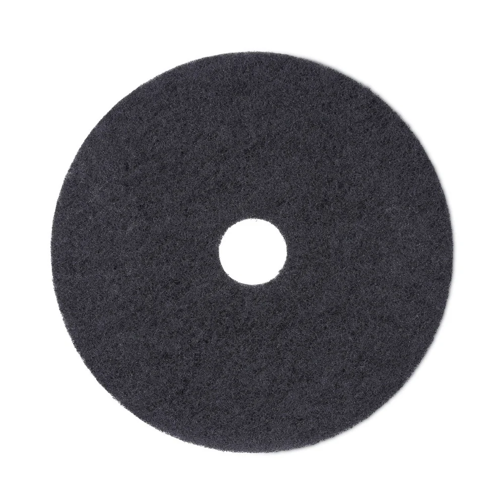 Boardwalk 19 in. Diameter Stripping Floor Pads - Black (5/Carton)