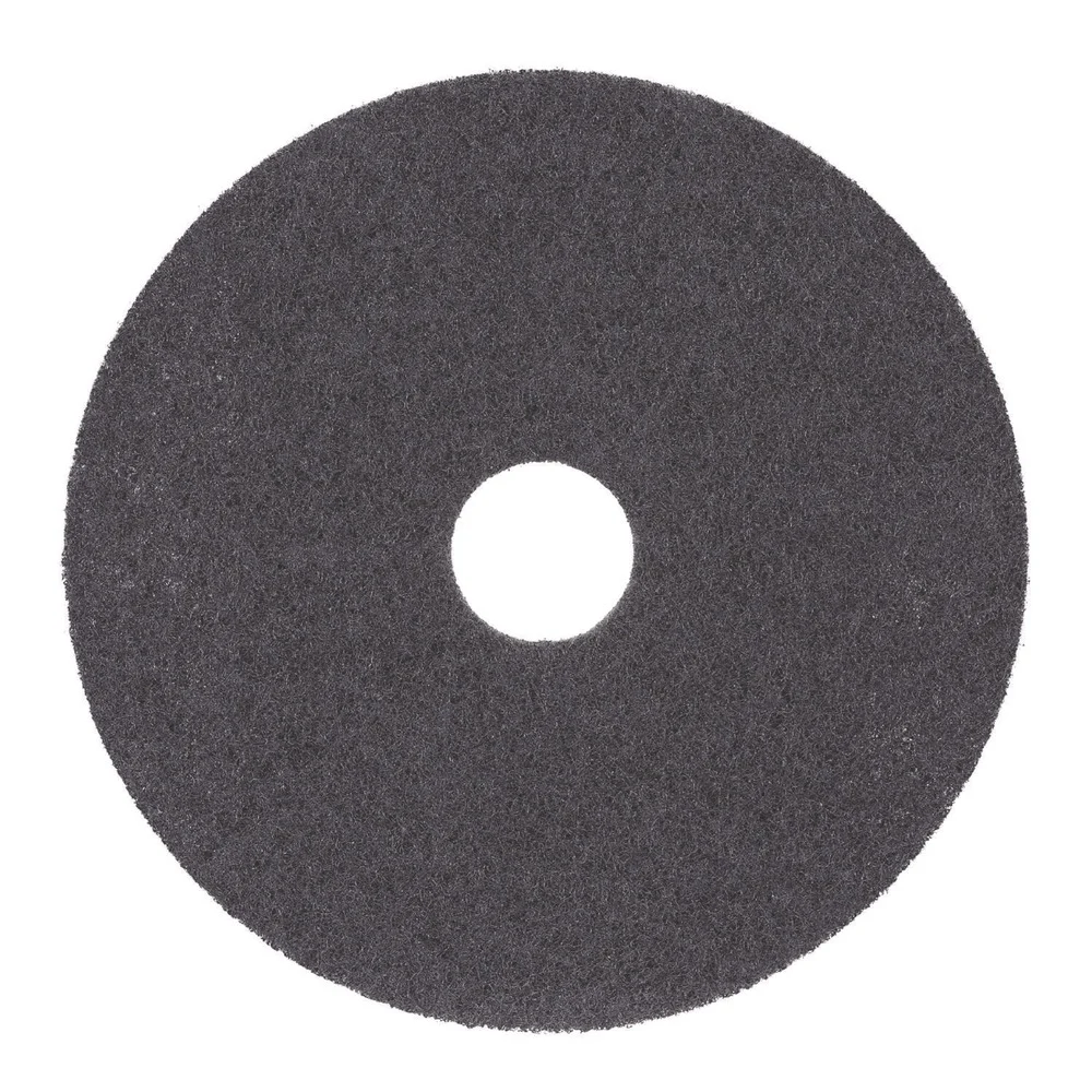 Boardwalk 19 in. Diameter High Performance Stripping Floor Pads - Black (5/Carton)