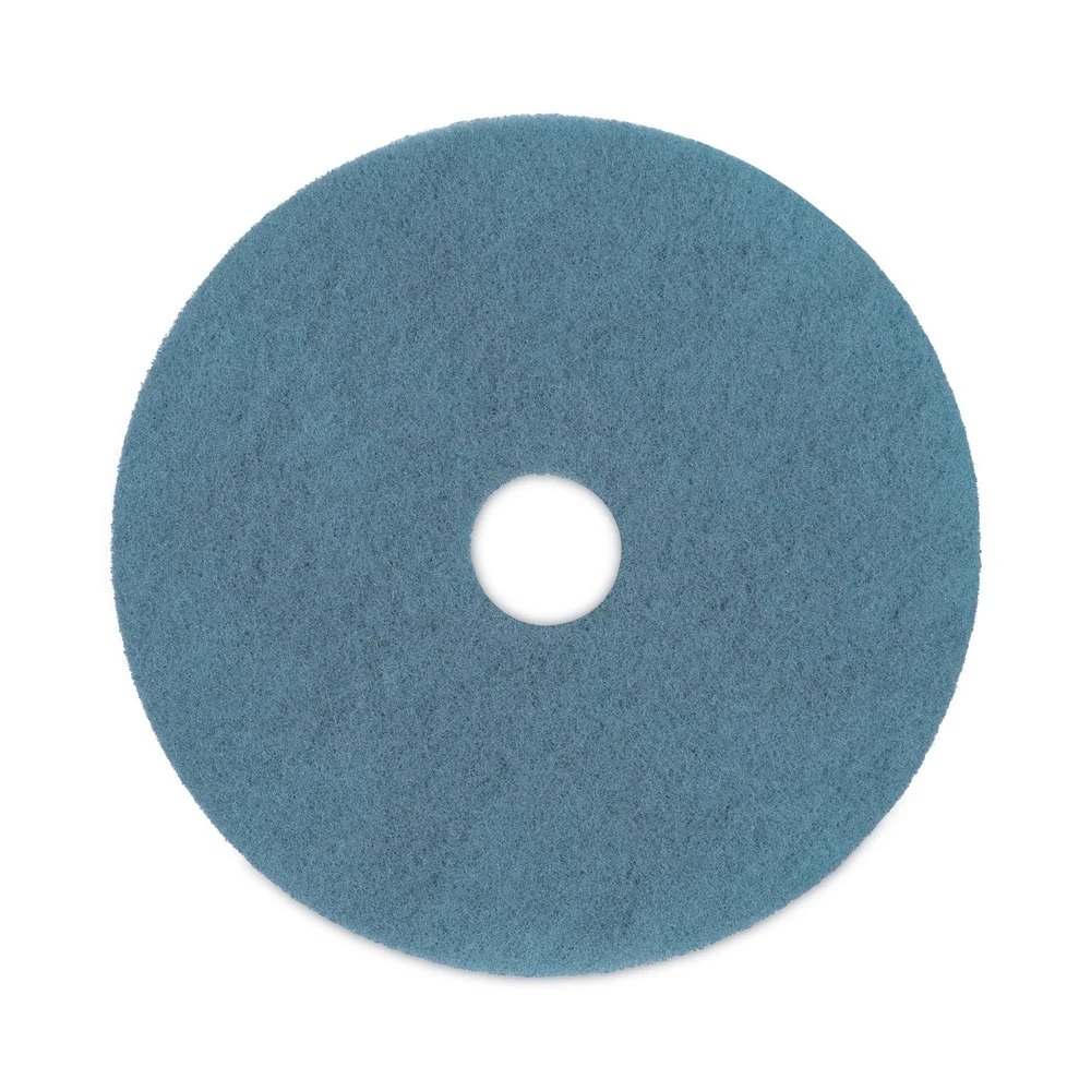 Boardwalk BWK4020AQU 20 in. Diameter Burnishing Floor Pads - Aqua (5/Carton)