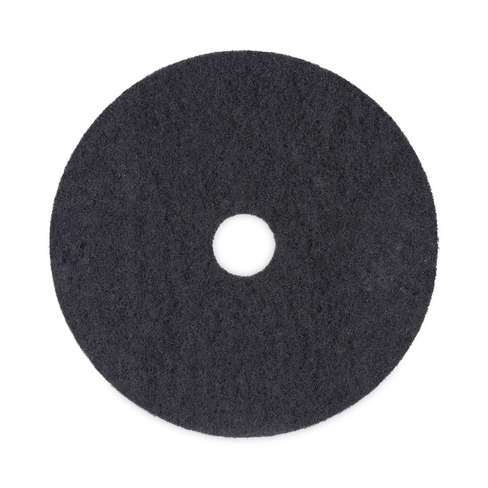 Boardwalk BWK4020BLA 20 in. Diameter Stripping Floor Pads - Black (5/Carton)