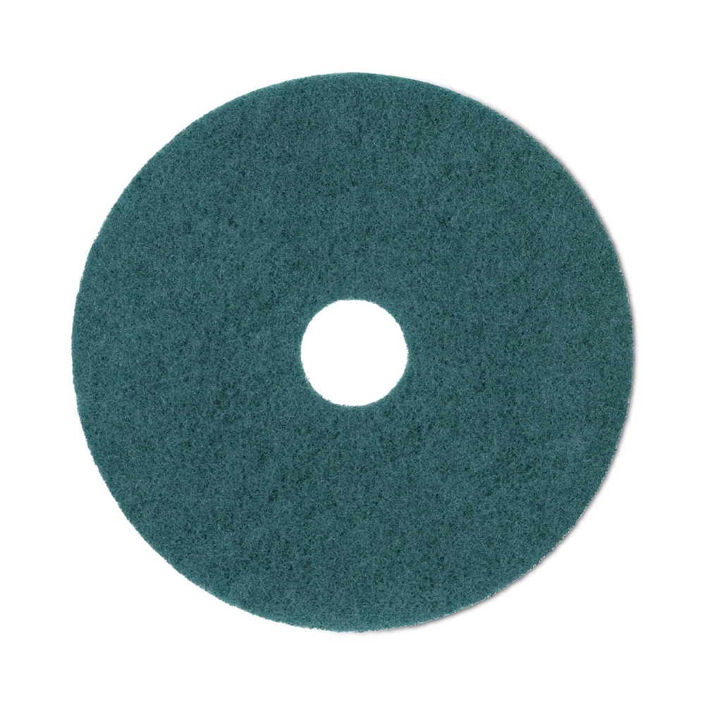 Boardwalk BWK4020GRE 20 in. Diameter Heavy-Duty Scrubbing Floor Pads - Green (5/Carton)