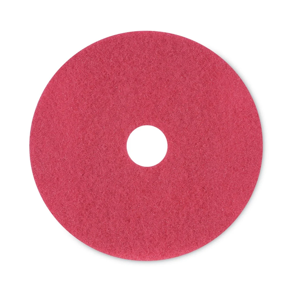 Boardwalk 20 in. Diameter Buffing Floor Pads - Red (5/Carton)