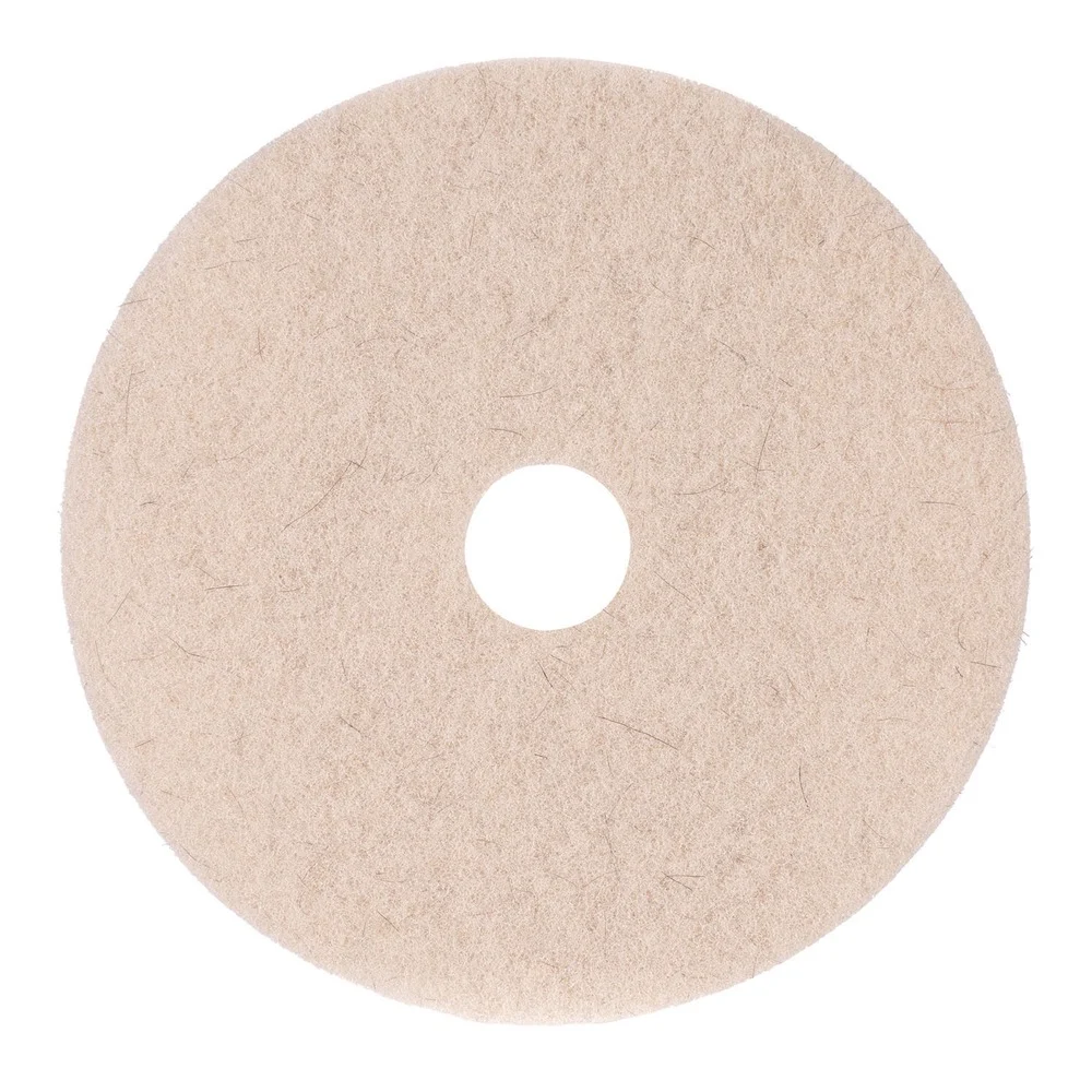 Boardwalk 21 in. Diameter Natural Hog Hair Burnishing Floor Pads - Tan (5/Carton)