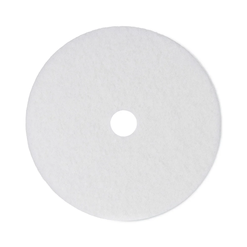 Boardwalk 24 in. Diameter Polishing Floor Pads - White (5/Carton)