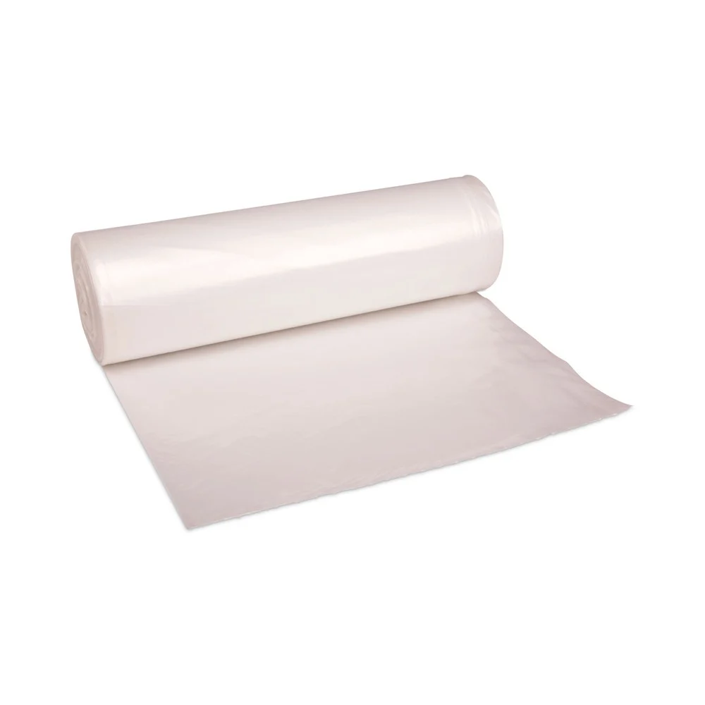 Boardwalk V8046MNKR02 40 in. x 46 in. 45 gal. 10 mic High-Density Can Liners - Natural (250/Carton)