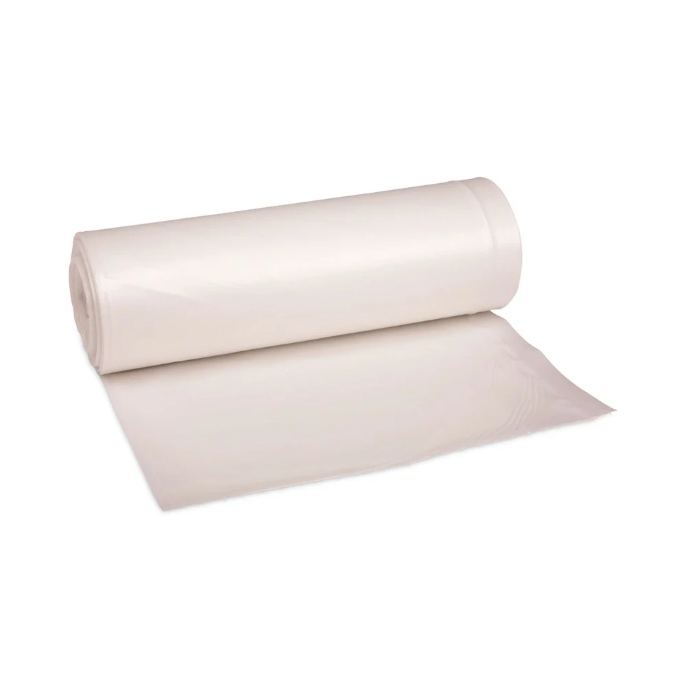 Boardwalk V8046ENKR01 40 in. x 46 in. 45 gal. 19 mic High-Density Can Liners - Natural (150/Carton)