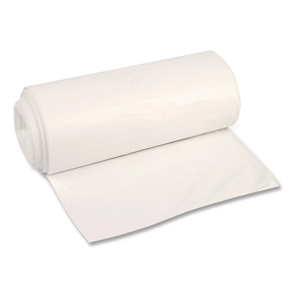 Boardwalk 40 in. x 48 in. 45 gal. 12 mic High-Density Can Liners - Natural (250/Carton)