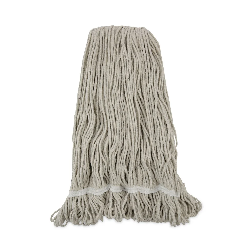 Boardwalk 24 oz. Pro Loop Web/Tailband Cotton Wet Mop Head - White (12/Carton)