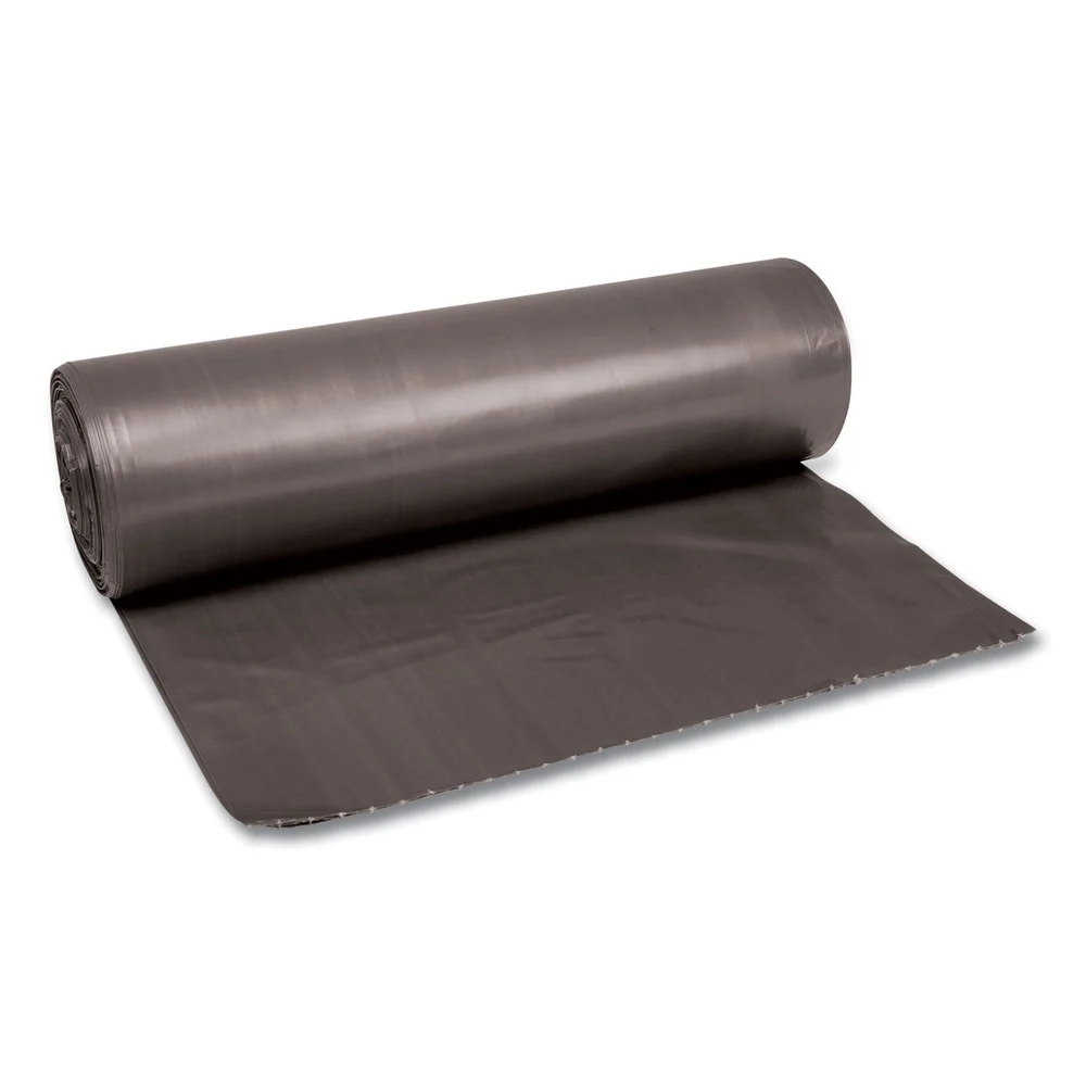 Boardwalk 43 in. x 47 in. 56 gal. Low-Density 1.1 mil Waste Can Liners - Gray (100/Carton)