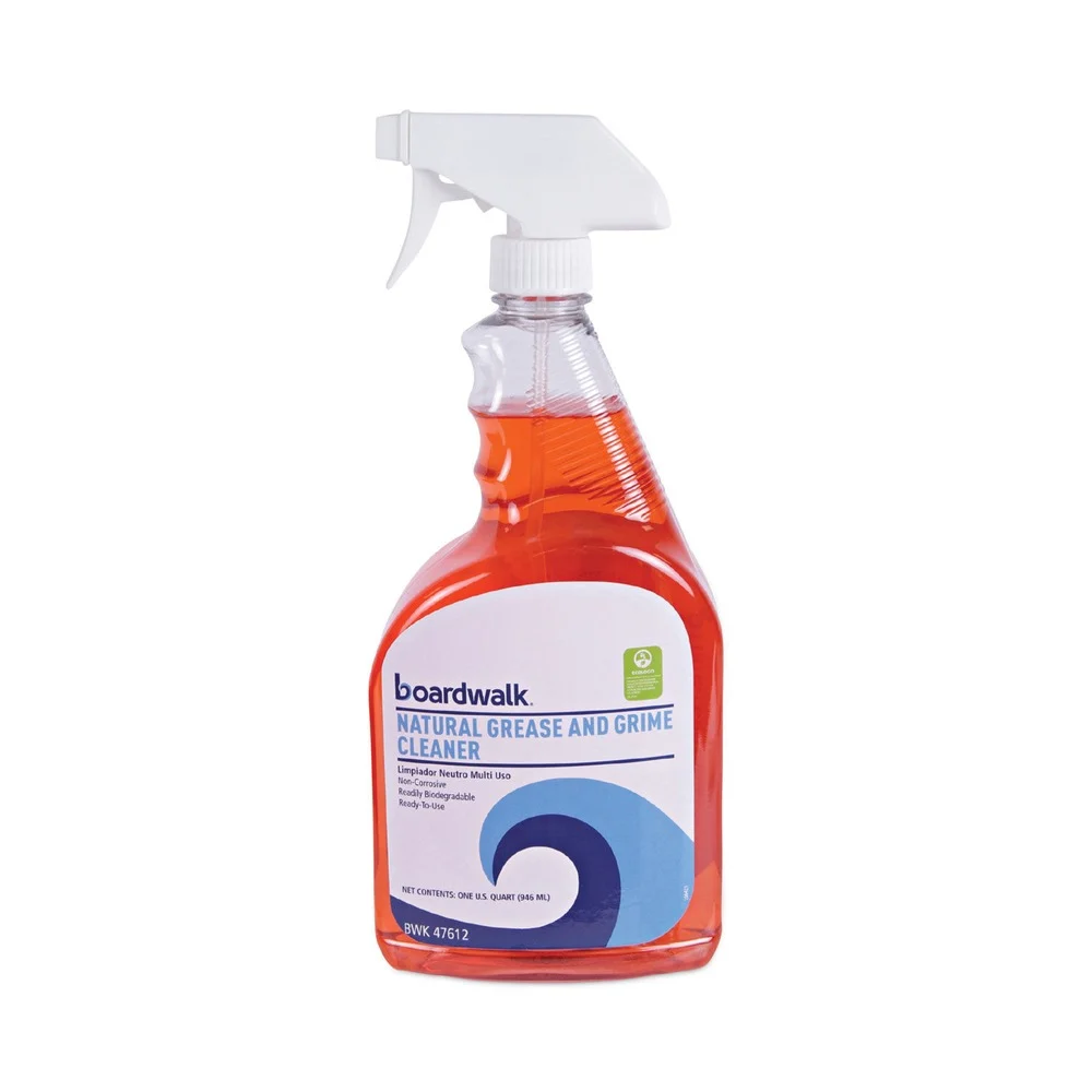 Boardwalk 32 oz. Spray Bottle Green Natural Grease and Grime Cleaner