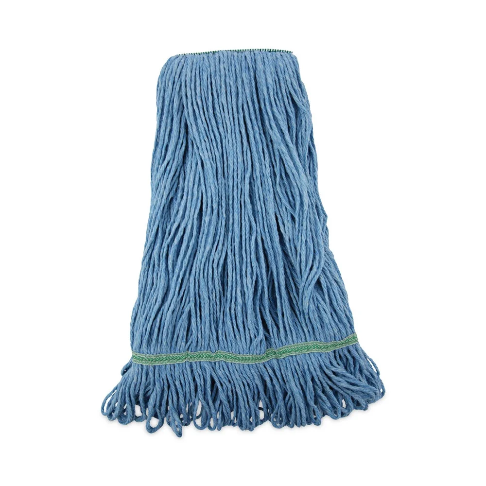 Boardwalk Super Loop Wet Cotton/Synthetic Mop Head - Medium, Blue