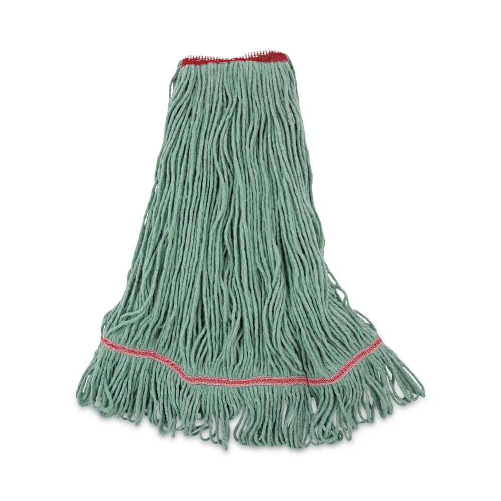 Boardwalk Premium Standard Cotton/Rayon Fiber Mop Head - Large, Green (12/Carton)