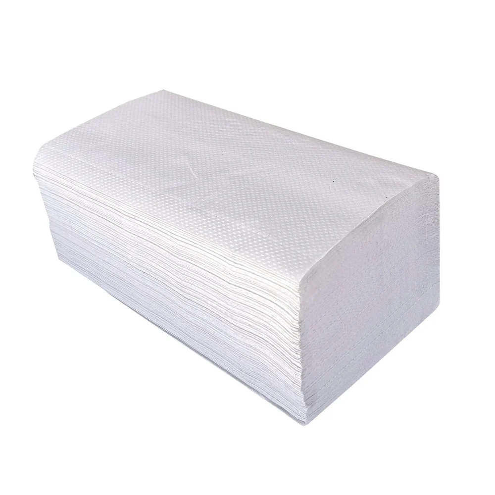 Boardwalk 9.13 in. x 10.25 in. 1-Ply Green Single-Fold Towels - Natural White (16 Packs/Carton)