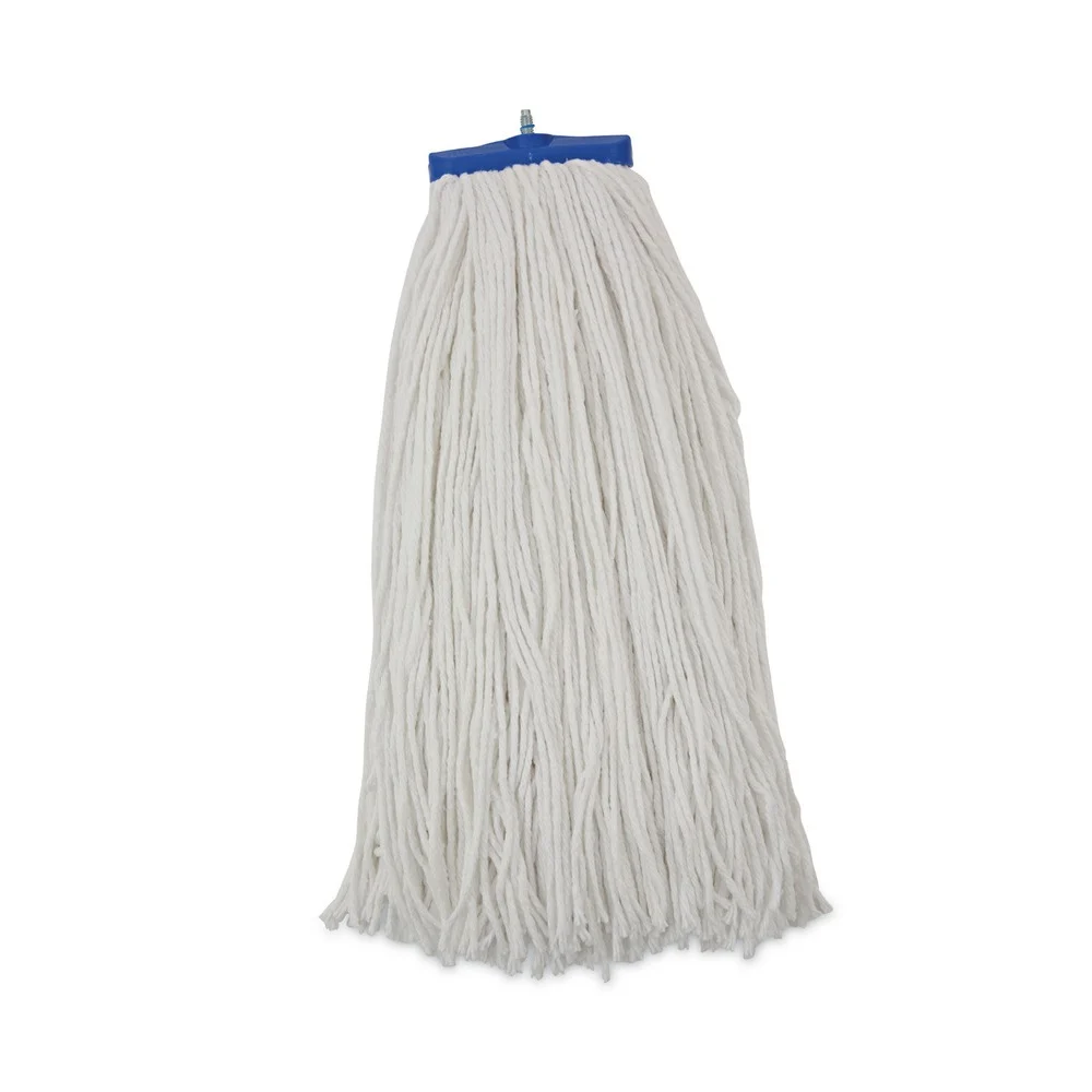 Boardwalk 24 oz. Cut-End Lie-Flat Rayon Wet Mop Head - White (12/Carton)