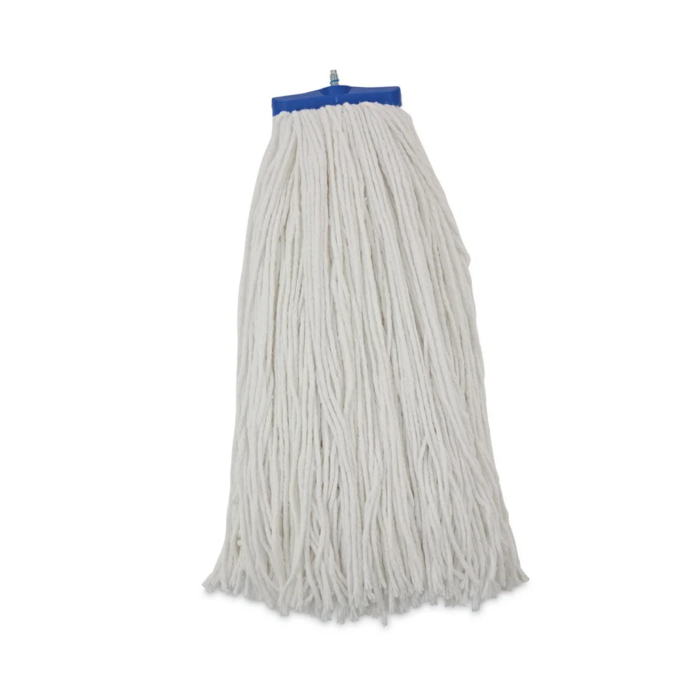 Boardwalk 24 oz. Cut-End Lie-Flat Rayon Wet Mop Head - White