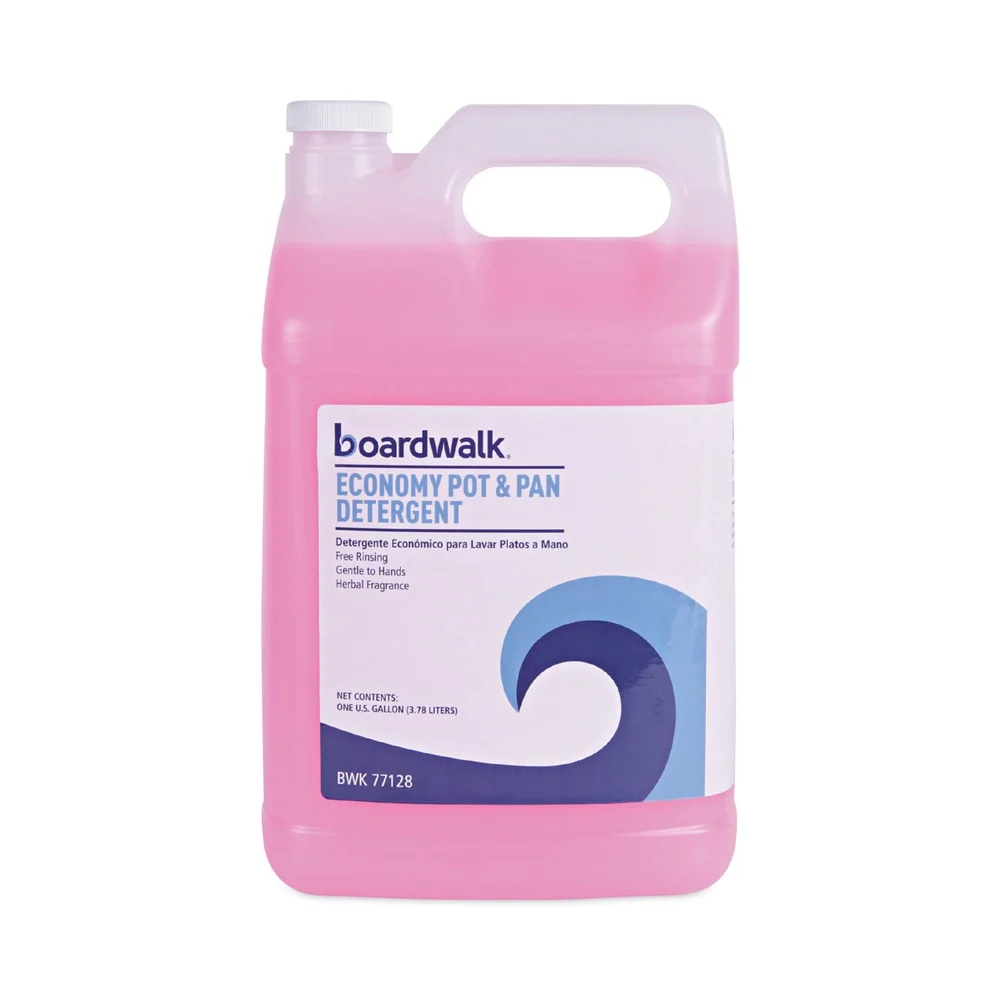 Boardwalk 1 Gallon Bottle Industrial Strength Pot and Pan Detergent