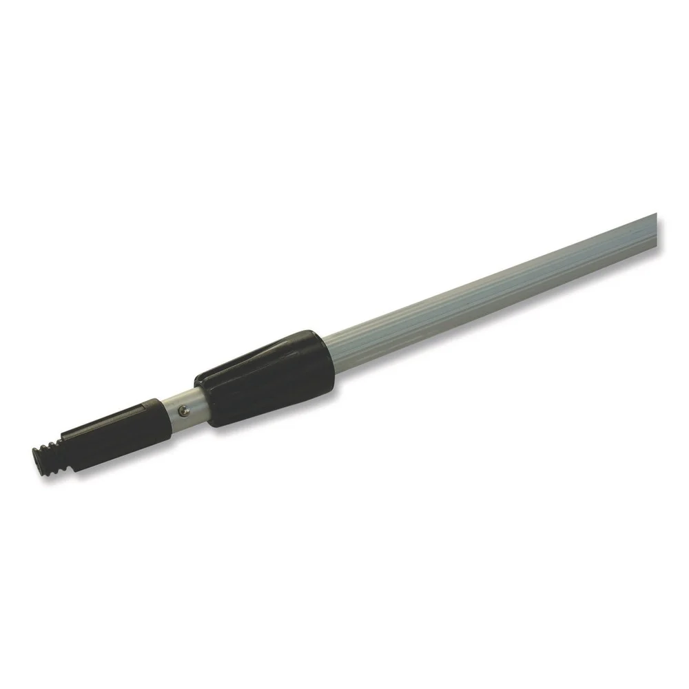 Boardwalk 8 ft. Two-Sections Aluminum Extension Pole - Silver/Black