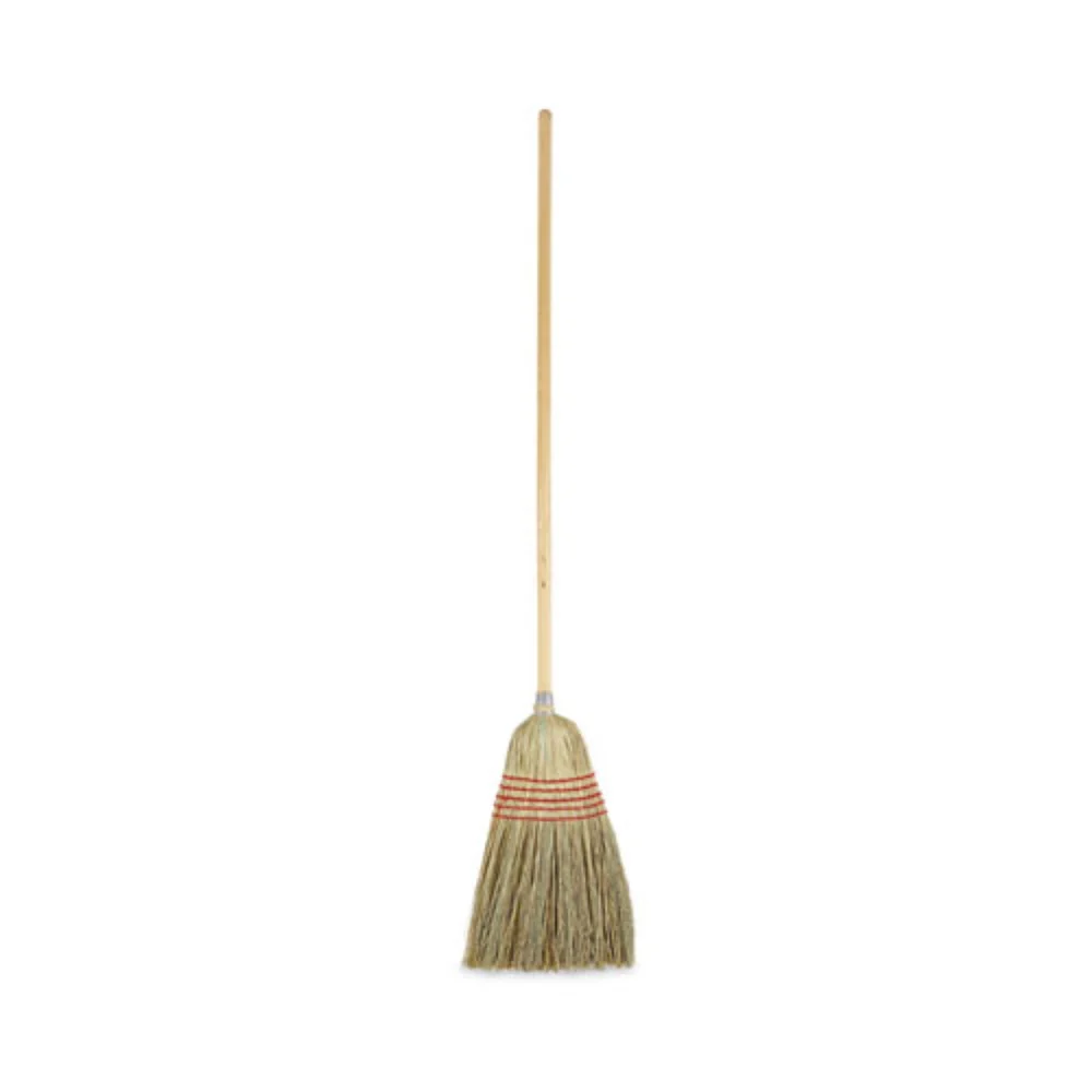 Boardwalk Yucca/Corn Fiber Bristles 55.5 in. Overall Length Parlor Broom - Natural