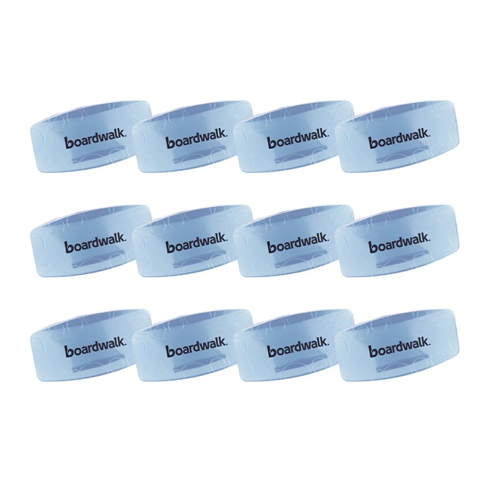 Boardwalk Toilet Bowl Clip - Cotton Blossom Scent, Blue (12/Box)