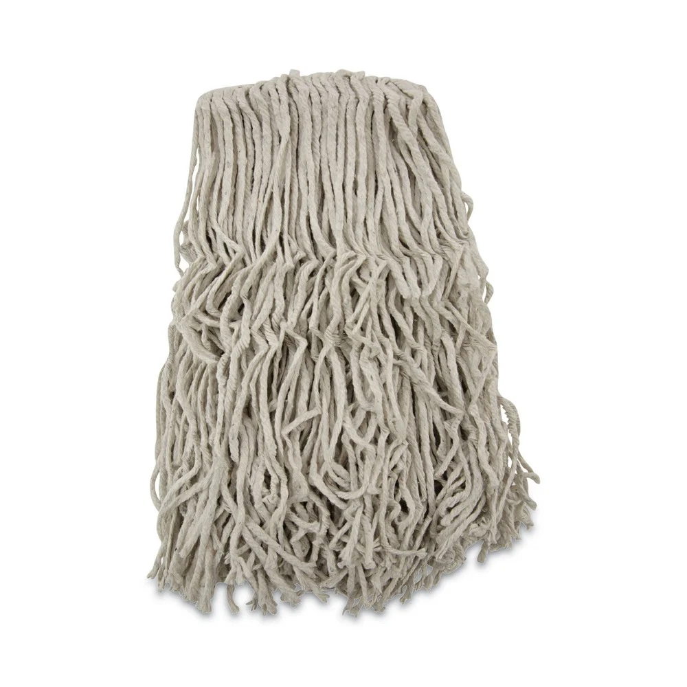 Boardwalk BWKCM20024 24 oz. Banded Cotton Mop Heads - White (12/Carton)