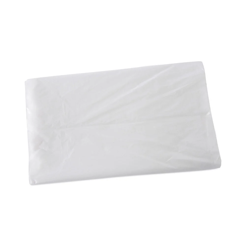 Boardwalk Z8048VNK 40 in. x 48 in. 45 gal. 16 mic High Density Industrial Can Liners Flat Pack - Natural (200/Carton)