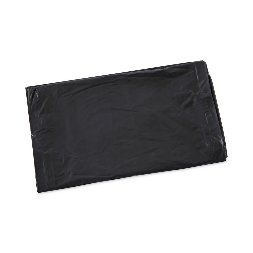 Boardwalk 30 in. x 36 in. 30 gal. 0.65 mil Linear Low Density Industrial Flat Pack Can Liners - Black (200/Carton)