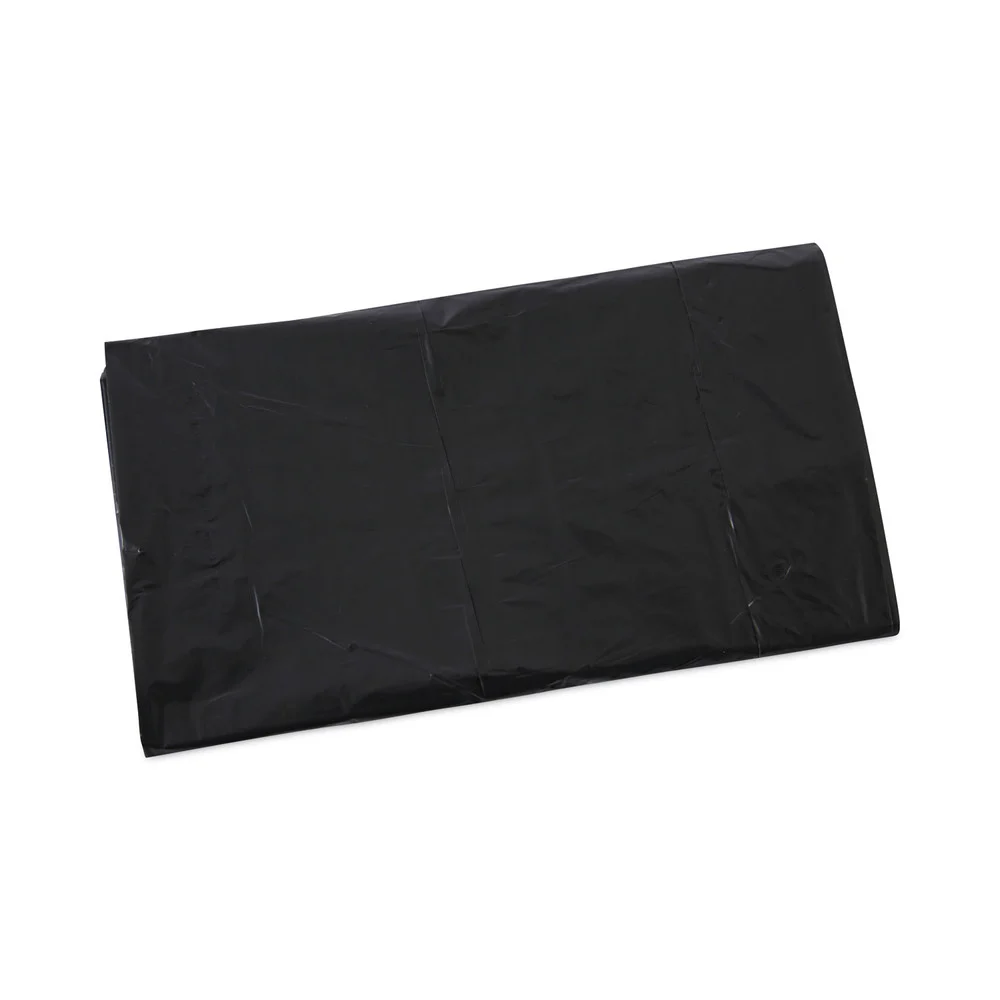 Boardwalk 40 in. x 46 in. 45 gal. 0.7 mil Linear Low Density Industrial Flat Pack Can Liners - Black (100/Carton)