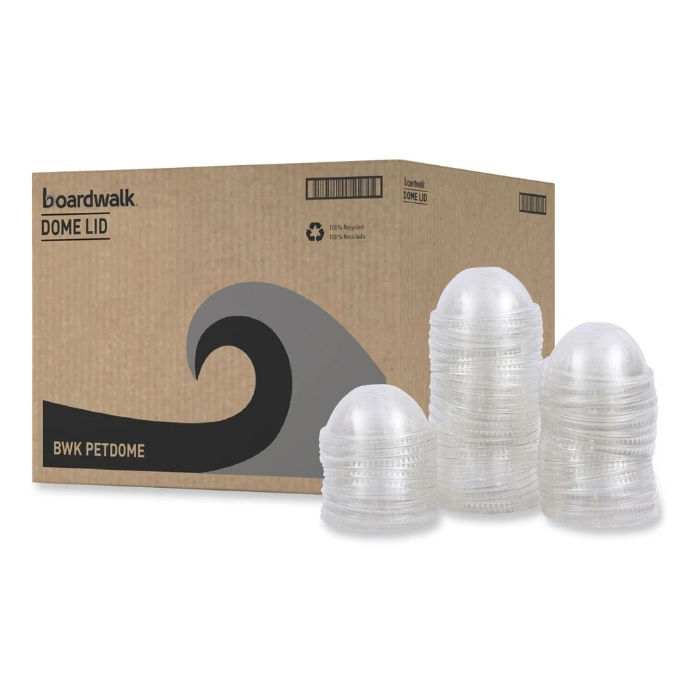 Boardwalk PET Cold Cup 16 - 24 oz. Plastic Cup Dome Lids - Clear (1000/Carton)