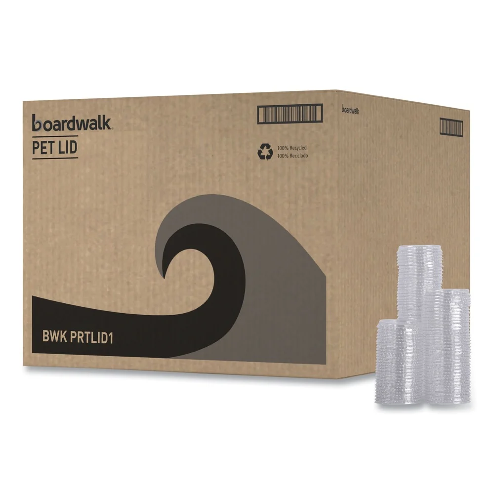 Boardwalk 1 oz. Souffle/Portion Cup Lids - Clear (2500/Carton)