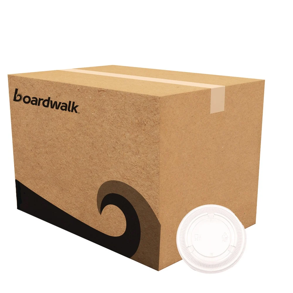 Boardwalk Lids for 3.25 oz. to 5.5 oz. Souffle/Portion Cups - Clear (2500/Carton)