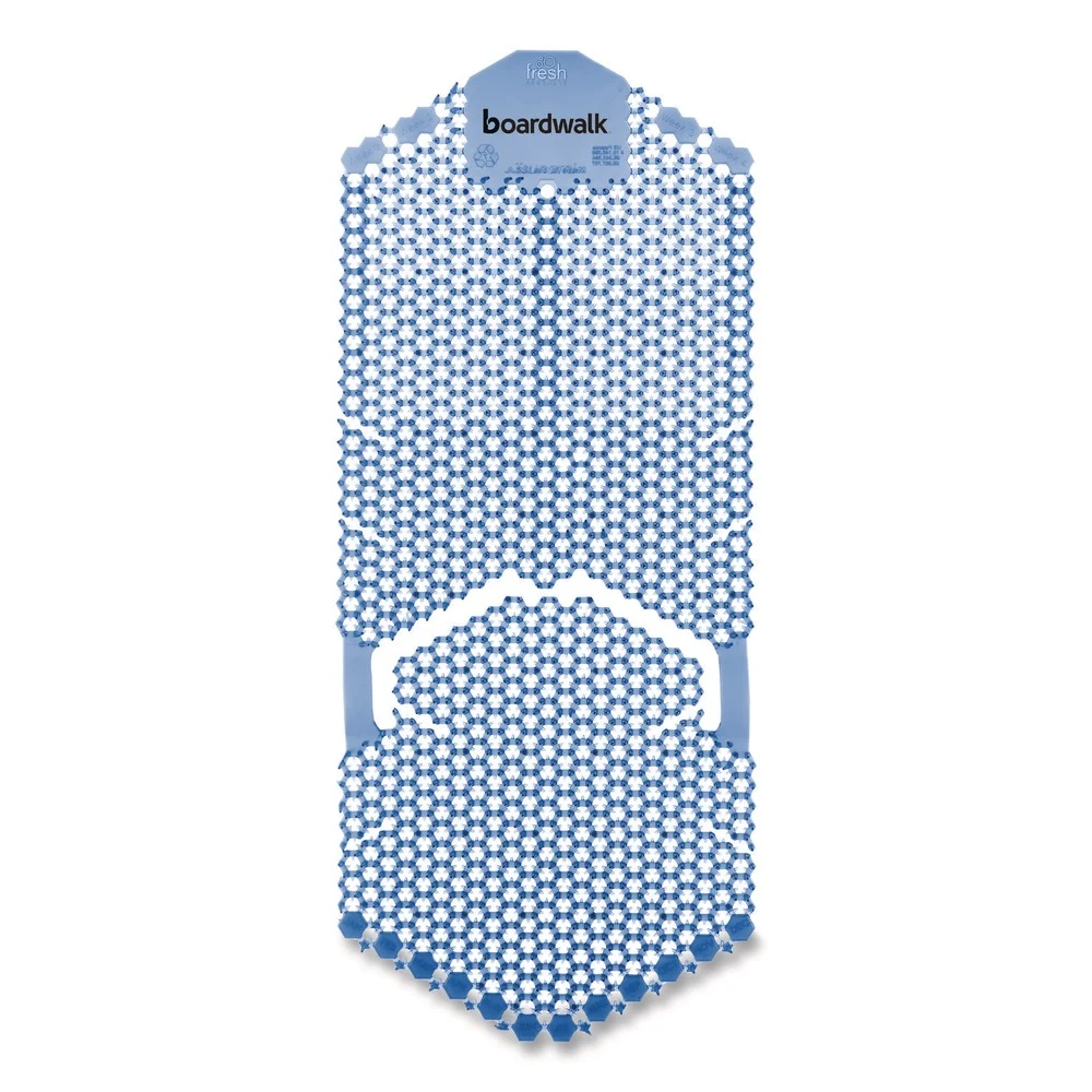 Boardwalk 5.22 oz Vertical Urinal Screen - Cotton Blossom Scent/Blue (6/Carton)