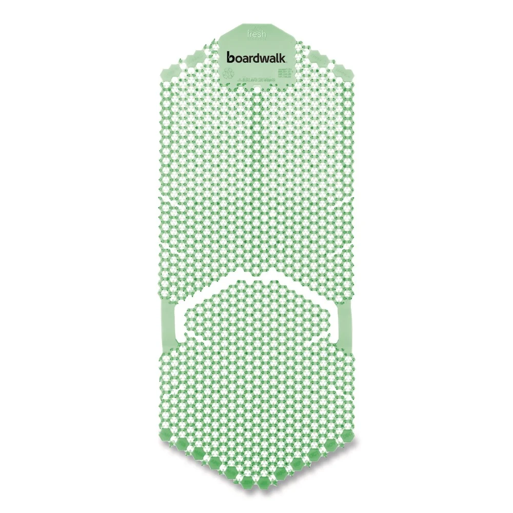 Boardwalk 5.22 oz Vertical Urinal Screen - Cucumber Melon Scent/Green (6/Carton)