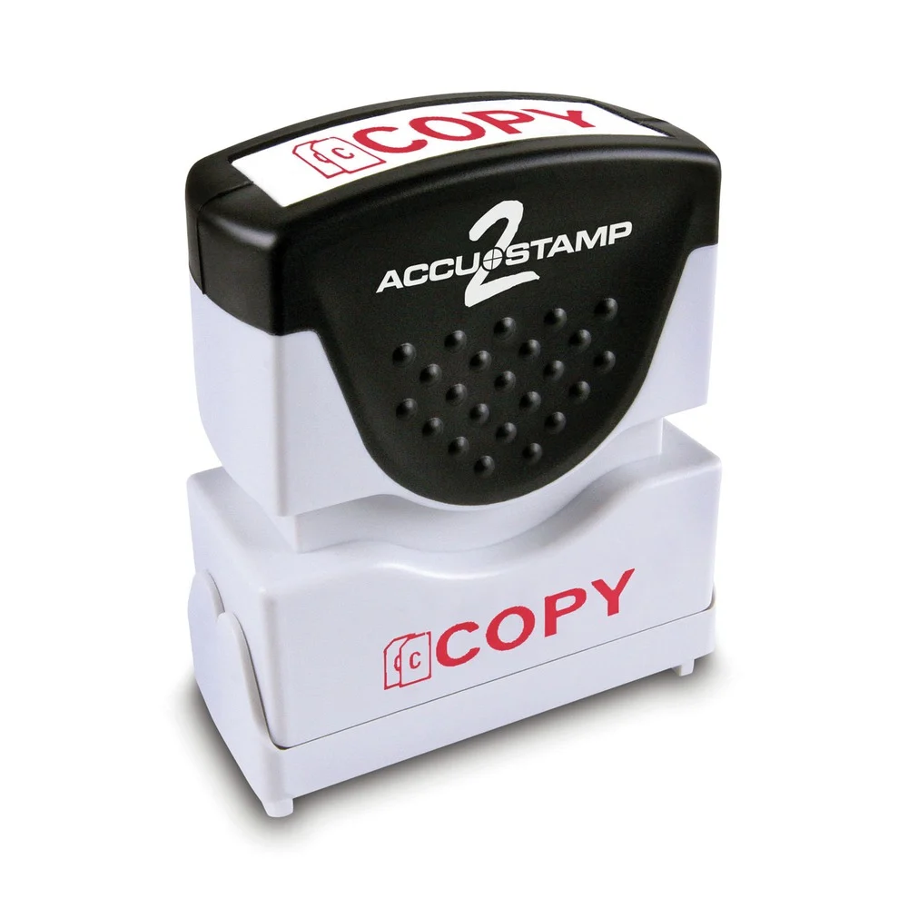 ACCUSTAMP2 1.63 in. x 0.5 in. COPY Pre-Inked Shutter Stamp - Red