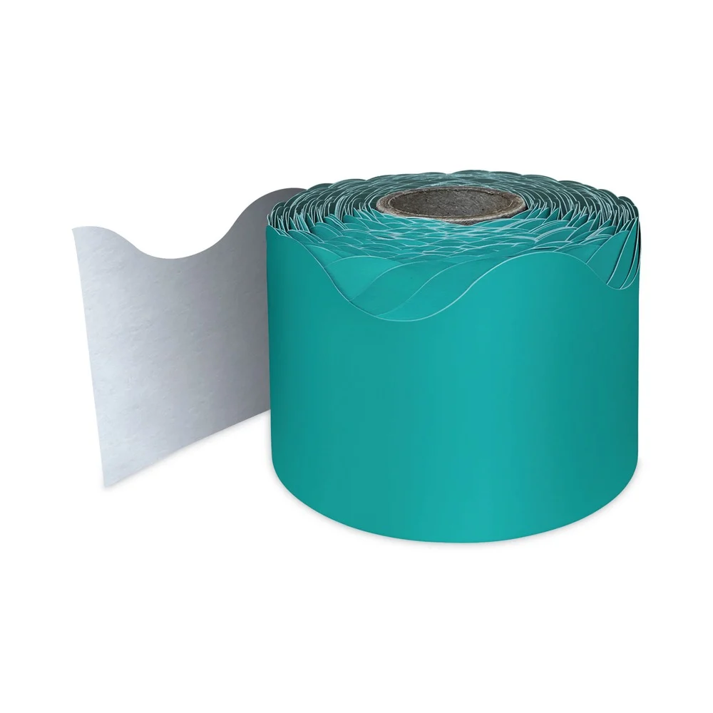 Carson-Dellosa 2.25 in. x 65 ft. Rolled Scalloped Borders - Teal