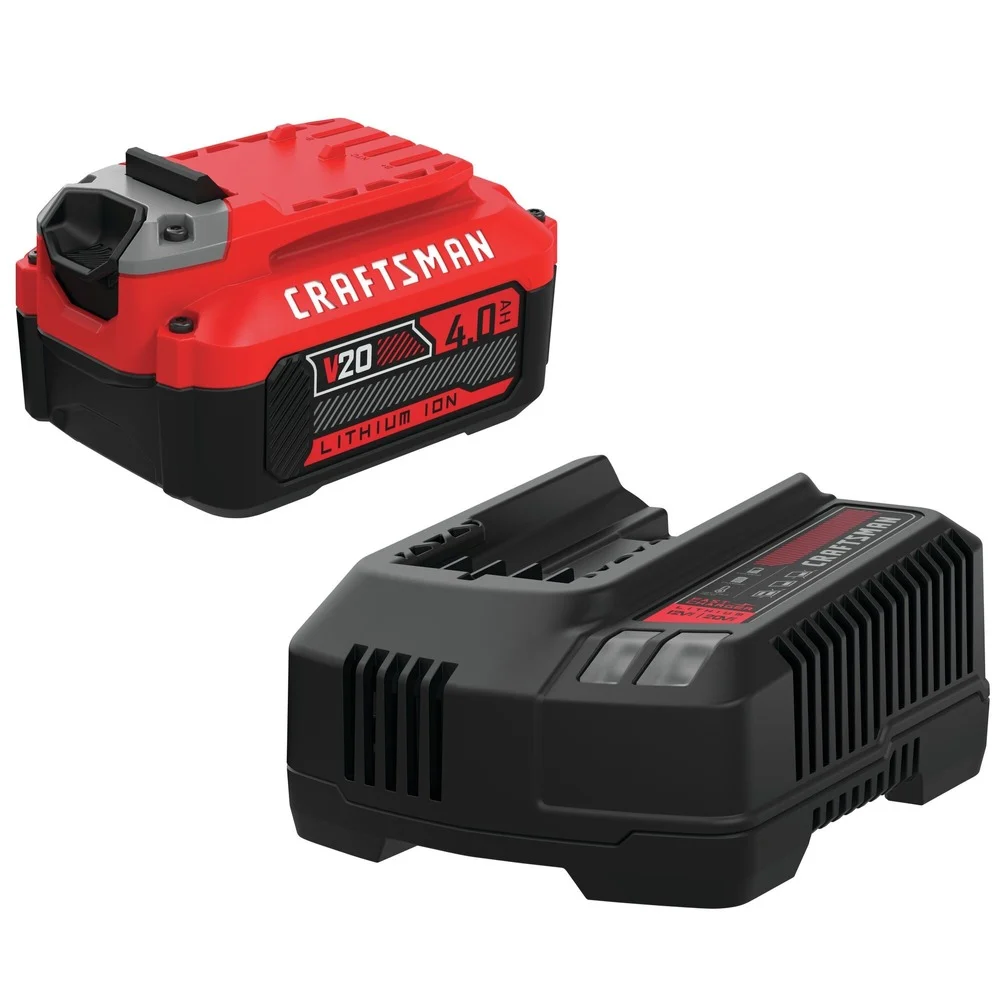 Factory Reconditioned Craftsman V20 4 Ah Lithium-Ion Battery and Charger Starter Kit - CMCB204-CKR