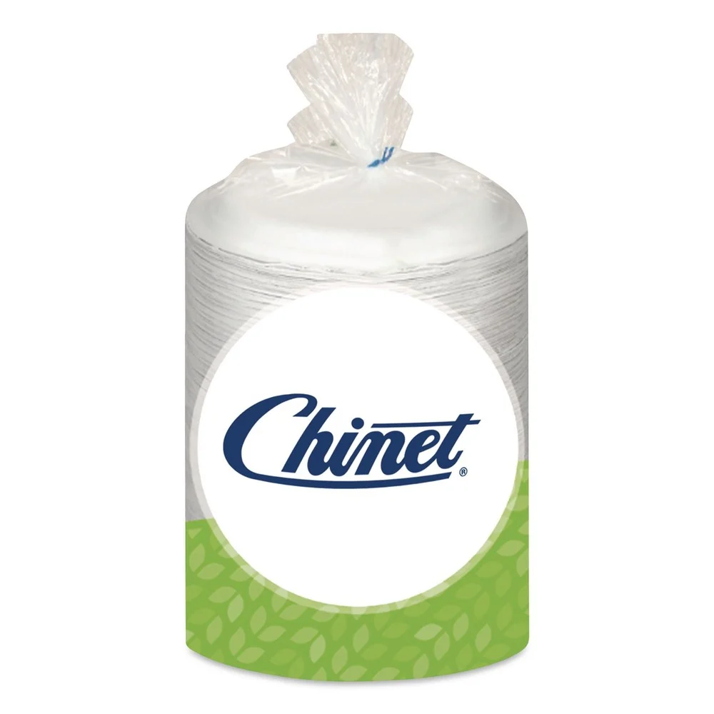 Chinet 21225 6 in. Diameter Paper Plate Dinnerware - White (125/Pack)