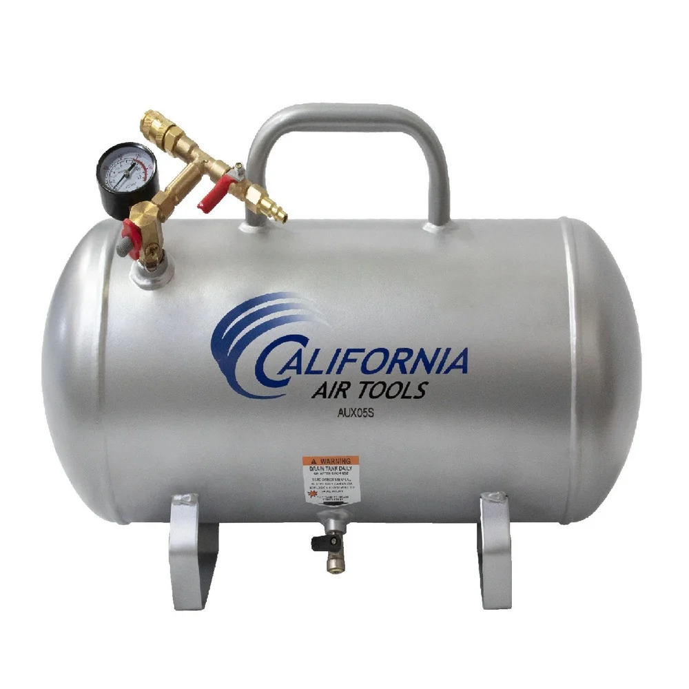 California Air Tools 5 Gallon 125 PSI Steel Portable Air Compressor Tank