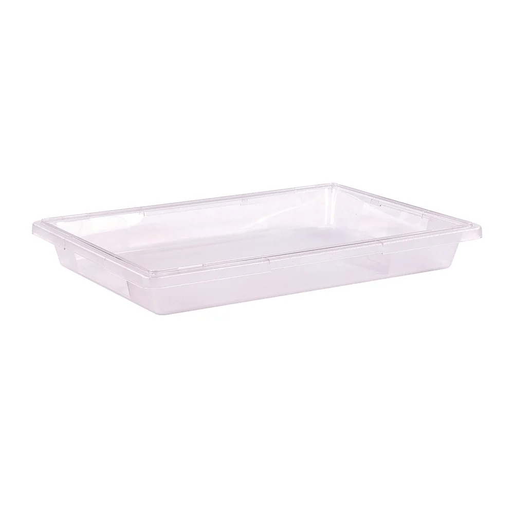 Carlisle 1062007 18 in. x 26 in. x 3.5 in. 5 gal. StorPlus Polycarbonate Food Storage Container - Clear