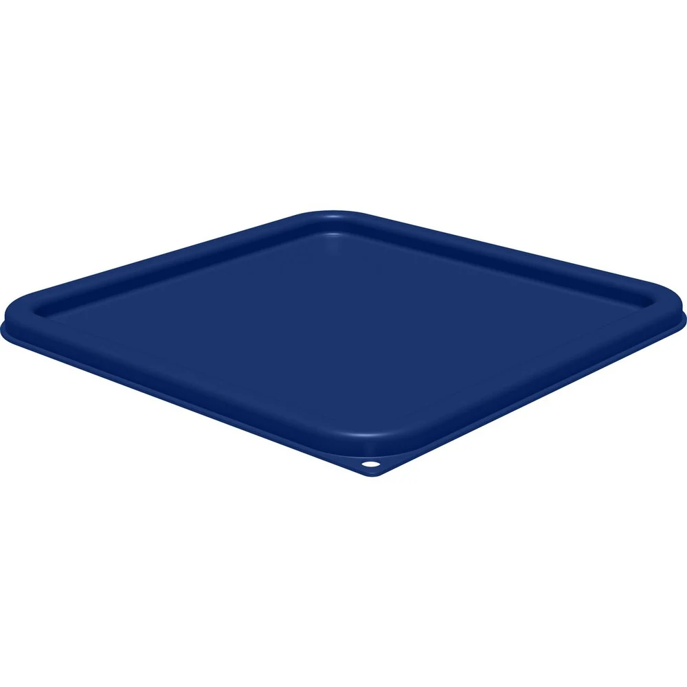 Carlisle 1197260 11.38 in. x 11.38 in. x 0.63 in. Squares Food Storage Container Lid - Blue