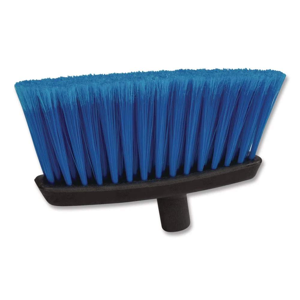 Carlisle 12 in. Duo-Sweep Flagged Light Industrial Broom Head - Blue/Black