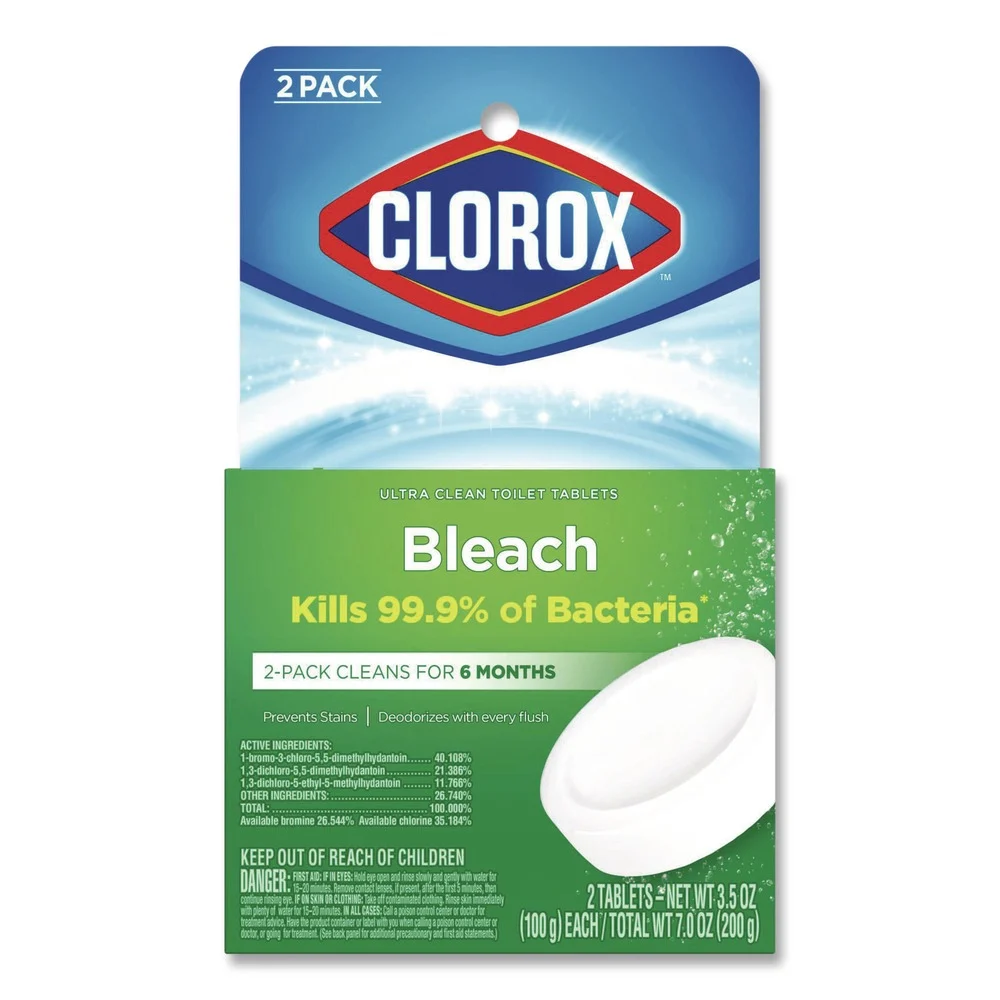Clorox 3.5 oz. Ultra Clean Toilet Tablets - Bleach (2/Pack)