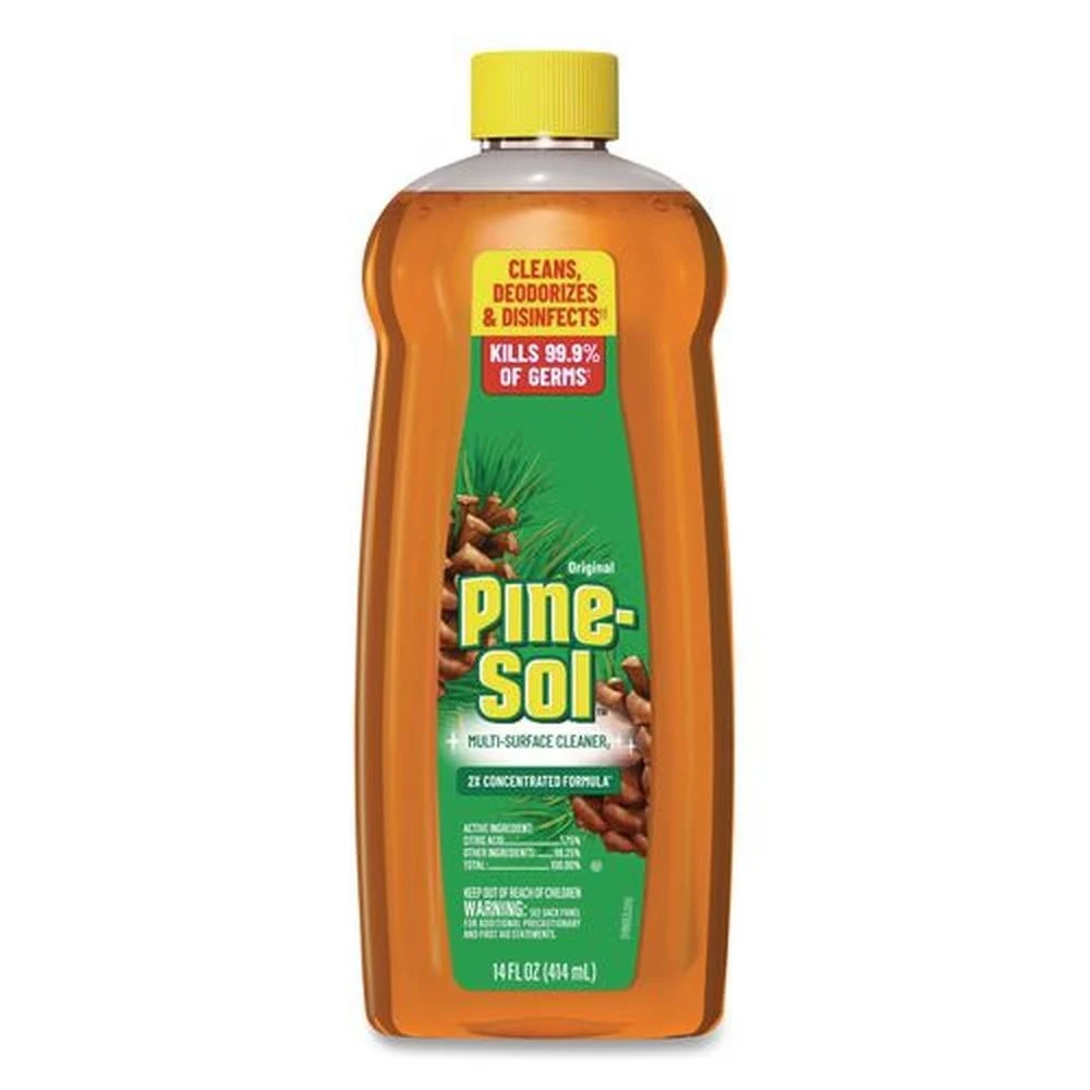 Pine-Sol 60146EA 14 oz Bottle Multi-Surface Cleaner Disinfectant Concentrated - Pine Scent