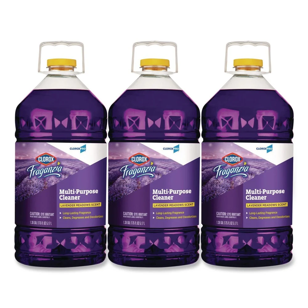 Clorox 175 oz. Bottle CloroxPro Fraganzia Multi-Purpose Cleaner - Lavender Meadows Scent (3/Carton)