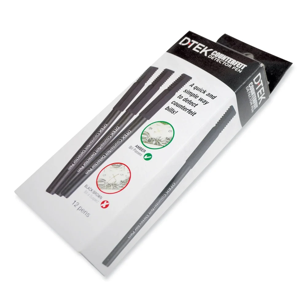 CONTROLTEK 560507 DTEK U.S. Currency Counterfeit Detector Pens (12/Pack)