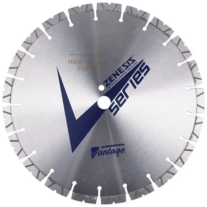 ZENESIS V SERIES 24" X .250" X 1" Diamond Vantage Walk Behind Saw Blade- For Concrete