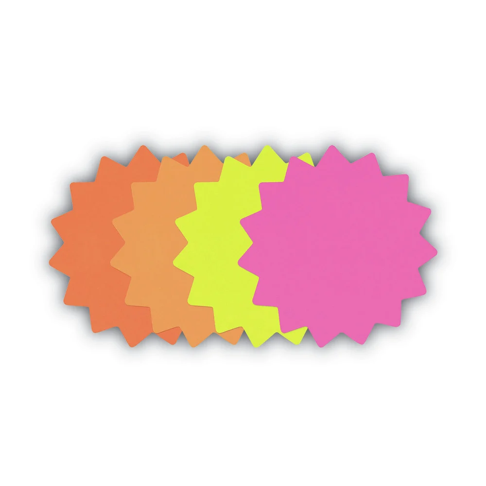 Cosco 4 in. Round Die Cut Paper Signs - Assorted Colors